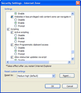 How to enable or disable JavaScript